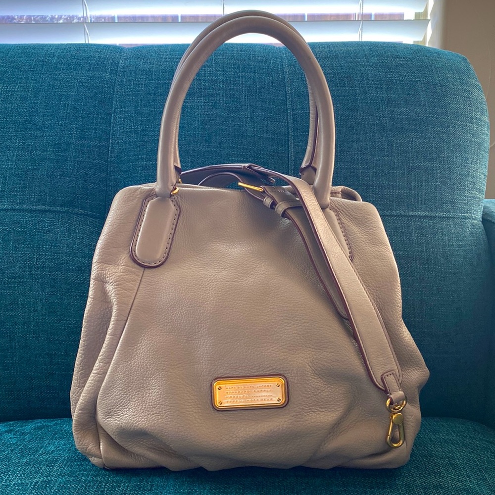 410. Marc by Marc Jacobs Leather New Q Fran Satchel